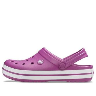 Saboți Crocs Crocband „Purple White” 11016-54R
