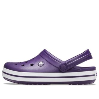 Saboți Crocs Crocband „Purple White” 11016-55Y