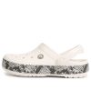 Saboți Crocs Crocband Snake Print „White Black” 206380-13T
