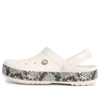 Saboți Crocs Crocband Snake Print „White Black” 206380-13T