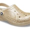 Saboți Crocs (GS) Baya cu sclipici „Gold” 207656-11S