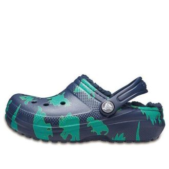 Saboți Crocs (GS) Baya Graphic „Blue Green” 204817-41D