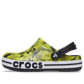 Saboți Crocs (GS) Bayaband Bubble Camo „Green Black” 207807-0C4