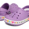 Saboți Crocs (GS) Bayaband Charm Band „Orhidee” 208101-5PR