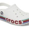 Saboți Crocs (GS) Bayaband Rainbow Glitter „White Red” 209731-100