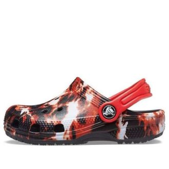 Saboți Crocs (GS) Classic Bleach Dye „Red White Black” 207404-063