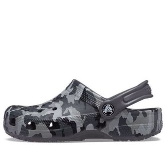 Saboți Crocs (GS) Classic Camo „Black Grey” 207594-097