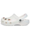 Saboți Crocs (GS) Classic Crystals „Albi” 208435-100