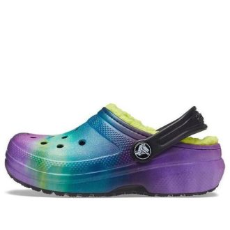 Saboți Crocs (GS) Classic cu căptușeală din afara lumii „Multicolor” 207322-0GU Saboți Crocs (GS) Classic cu căptușeală din afara lumii „Multicolor” 207322-0GU