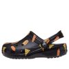 Saboți Crocs (GS) Classic Food Print „Black Yellow” 207150-001