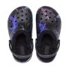Saboți Crocs (GS) Classic Fuzz-Lined „Black Lightning” 207322-0C4