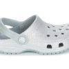 Saboți Crocs (GS) Classic Glitter „Silver” 205441-040