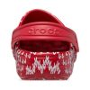 Saboți Crocs (GS) Classic Holiday Pulover „Red White” 209221-90H