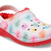 Saboți Crocs (GS) Classic Lined Elevated Sweethearts „Red White” 207738-119