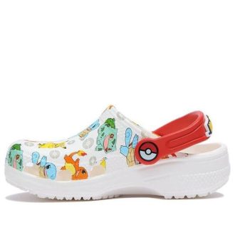 Saboți Crocs (GS) Classic Pokemon „White Red” 207754-94S