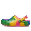 Saboți Crocs (GS) Classic Tie-Dye Fuzz Lined „Multicolor” A206341-6RW
