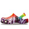Saboți Crocs (GS) Classic Tie Dye Graphic „Purple Red” 205451-90H