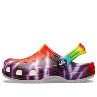 Saboți Crocs (GS) Classic Tie Dye Graphic „Purple Red” 205451-90H Saboți Crocs (GS) Classic Tie Dye Graphic „Purple Red” 205451-90H