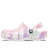 Saboți Crocs (GS) Classic Tie-Dye Graphic „White Multi” 205451-6SN