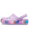 Saboți Crocs (GS) Crocband Chevron cu margele „Lilac Multi” 207007-5PR