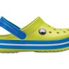 Saboți Crocs (GS) Crocband cu vârf rotund „Yellow Blue” 204537-73E