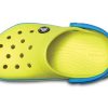 Saboți Crocs (GS) Crocband cu vârf rotund „Yellow Blue” 204537-73E