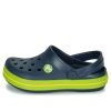 Saboți Crocs (GS) Crocband Cutout Detail cu vârf rotund „Navy Green” 204537-4K6