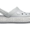 Saboți Crocs (GS) Crocband Logo Mania „Grey Silver” 205992-00J