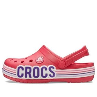 Saboți Crocs (GS) Crocband Logo Stripe „Red White” 206345-611