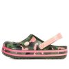 Saboți Crocs (GS) Crocband Multi Graphic „Green Pink” 205532-737