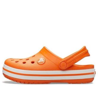 Saboți Crocs (GS) Crocband „Orange White” 204537-810