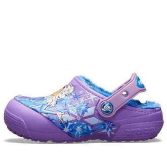 Saboți Crocs (GS) Fun Lab căptușiți Frozen „Purple Blue” 205292-510