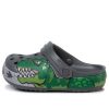 Saboți Crocs (GS) Fun Lab Dino Band Lights „Grey Green” 206157-0DA