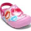 Saboți Crocs (GS) Fun Lab Heart Lights „Pink Blue” 205648-6I2