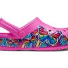 Saboți Crocs (GS) Fun Lab Multi Butterfly Band Light „Pink Blue” 206158-6QQ