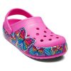 Saboți Crocs (GS) Fun Lab Multi Butterfly Band Light „Pink Blue” 206158-6QQ