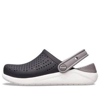 Saboți Crocs (GS) LiteRide „Black Grey White” 205964-066
