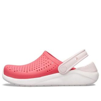 Saboți Crocs (GS) LiteRide „White Pink” 205964-6EW