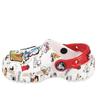 Saboți Crocs (GS) Peanuts Classic „White Red” 208631-94S