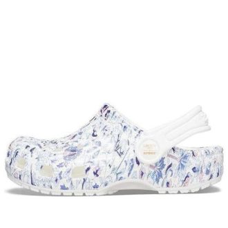 Saboți Crocs (GS) x Liberty London Classic „White Blue” 206514-100