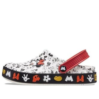 Saboți Crocs (GS) x Mickey Off Court „Alb Negru Roșu” 208850-100