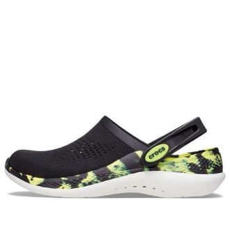 Saboți Crocs LiteRide 2.0 „Negru Galben Neon” 207634-02K