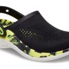Saboți Crocs LiteRide 2.0 „Negru Galben Neon” 207634-02K