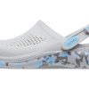 Saboți Crocs LiteRide 360  marmorați „Oxigen gri deschis” 207634-0ZU