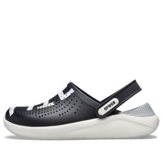 Saboți Crocs LiteRide Logo „Black White” 205554-066