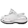 Saboți Crocs Mega Crush „White Silver” 209357-100