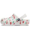 Saboți Crocs (PS) Baya Graphic „White Cherry” 207017-1F6