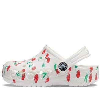 Saboți Crocs (PS) Baya Graphic „White Cherry” 207017-1F6
