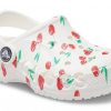 Saboți Crocs (PS) Baya Graphic „White Cherry” 207017-1F6
