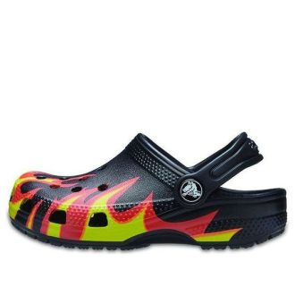 Saboți Crocs (PS) Classic Flame Broiled „Negru Roșu Verde” 206629-0X9